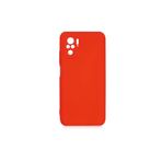 PSR aksesuar (p2220) Koyu Pembe Kamera Korumalı Kadife Iç Yüzeyli (ŞIK TASARIM) Silikon Kılıf Xiaomi Redmi Note 10s ile uyumlu