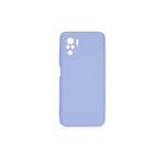 PSR aksesuar (p2221) Lila Kamera Korumalı Kadife Iç Yüzeyli (ŞIK TASARIM) Silikon Kılıf Lila Xiaomi Redmi Note 10s ile uyumlu