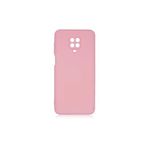 PSR aksesuar (p2224) Açık Pembe Kadife Iç Yüzeyli (ŞIK TASARIM) Silikon Kılıf Açık Pembe Xiaomi Redmi Note 9s/9 Pro ile uyumlu