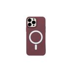 PSR aksesuar (p3767) Bordo Lansman Magsafe Telefon Kılıfı iPhone 13 Pro Max ile uyumlu