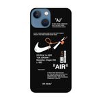 PSR aksesuar (p4430) Siyah Nike Air Siyah Telefon Kılıfı iPhone 13 ile uyumlu