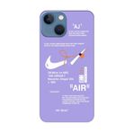 PSR aksesuar (p4508) Lila Air Lila Telefon Kılıfı iPhone 13 mini ile uyumlu