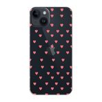 PSR aksesuar (p5031) Şeffaf k Kalpler Şeffaf Telefon Kılıfı iPhone 14 ile uyumlu