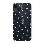 PSR aksesuar (p5034) Şeffaf k Kalpler Şeffaf Telefon Kılıfı iPhone 14 ile uyumlu