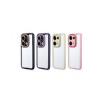 PSR aksesuar (p593) Derin Mor 4G Kılıf Kamera Korumalı Renkli Kenar ve Çerçeve Tasarımlı Zore Vitamin Kapak-D Xiaomi Redmi Note 13 ile uyumlu