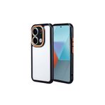 PSR aksesuar (p597) Siyah 4G Kılıf Kamera Korumalı Renkli Kenar ve Çerçeve Tasarımlı Zore Vitamin Kap Xiaomi Redmi Note 13 Pro ile uyumlu