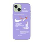 PSR aksesuar (p6163) Lila Lila Telefon Kılıfı iPhone 15 Plus ile uyumlu