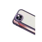 PSR aksesuar (p632) Derin Mor Kılıf Kamera Korumalı Renkli Kenar ve Çerçeve Tasarımlı Zore Vitamin Kapak-Derin Mor iPhone 15 ile uyumlu