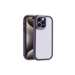 PSR aksesuar (p642) Derin Mor Kılıf Kamera Korumalı Renkli Kenar ve Çerçeve Tasarımlı Zore Vitamin Kapak-Derin M iPhone 15 Pro Max ile uyumlu