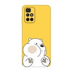 PSR aksesuar (p8315) Sarı Panda Sarı Telefon Kılıfı Redmi 10 2022 ile uyumlu