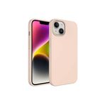 PSR aksesuar Pembe Açık Sıvı Teknolojili Silinebilir Sert Zore Kivi Kılıf-Pembe Açık iPhone 14 ile uyumlu