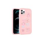 PSR aksesuar Pembe Kabartma Figürlü Parlak Zore Toys Silikon Kılıf-Pembe iPhone 13 Pro Max ile uyumlu