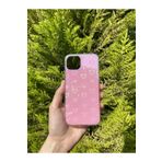 PSR aksesuar Pembe Kalpli Hologram Baskılı Silikon Telefon Kılıfı Iphone 11 ile uyumlu