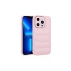PSR aksesuar Pembe Kamera Korumalı Parlak Airbag'li Zore Galya Kılıf-Pembe iPhone 13 Pro ile uyumlu