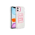 PSR aksesuar Pembe Mermer Desenli Zore Marbello Kılıf-Pembe iPhone 12 ile uyumlu