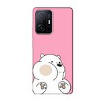 PSR aksesuar Pembe Panda Pembe Telefon Kılıfı Xiaomi Mi 11T ile uyumlu