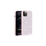 PSR aksesuar Pembe Parlak Taşlı Tasarım Zore Ston Kılıf-Pembe iPhone 13 Pro ile uyumlu