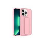 PSR aksesuar Pembe Zore Qstand Kılıf-Pembe iPhone 13 Pro Max ile uyumlu