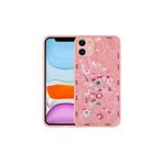 PSR aksesuar Pink Mouse Desenli Sert Silikon Zore Mumila Kılıf-Pink Mouse iPhone 11 ile uyumlu