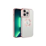 PSR aksesuar Rose Gold Kamera Korumalı Logo Gösteren Zore Omega Kılıf-Rose Gold iPhone 12 Pro ile uyumlu