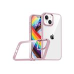 PSR aksesuar Rose Gold Zore Flora Kılıf-Rose Gold iPhone 14 Plus ile uyumlu