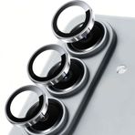 PSR Aksesuar Samsung Galaxy S26/ S26 Plus ile Uyumlu Safir Kamera Lens Koruyucu, Parmak İzi Bırakmayan, HD Şeffaf, Çizilmeye Dayanıklı Temperli Cam Lens Koruma (Gri, Galaxy S26/S26 Plus)