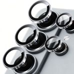 PSR Aksesuar Samsung Galaxy S26 Ultra ile Uyumlu Safir Kamera Lens Koruyucu, Parmak İzi Bırakmayan, HD Şeffaf, Çizilmeye Dayanıklı Temperli Cam Lens Koruma (Gri, Galaxy S26 Ultra)