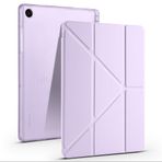 PSR Aksesuar Samsung Galaxy Tab A11 Plus Kılıf, Kalem Bölmeli, Tri-Folding Standlı Tablet Kılıfı - Jean Blue (Lila)