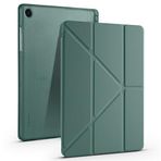 PSR Aksesuar Samsung Galaxy Tab A11 Plus Kılıf, Kalem Bölmeli, Tri-Folding Standlı Tablet Kılıfı (Koyu Yeşil)