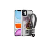PSR aksesuar Sarı Taksi Desenli El Askılı İpli Zore Astana Silikon Kılıf-Sarı Taksi iPhone 11 ile uyumlu