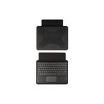 PSR aksesuar Siyah Border Keyboard 8" inç Universal Bluetooh Bağlantılı Standlı Klavyeli Tablet Kılıfı-Siyah Border Keyboard 8 ile uyumlu