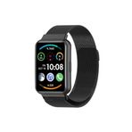 PSR aksesuar Siyah KRD-01 Metal Zore Kordon-Siyah Huawei Watch Fit 2 ile uyumlu