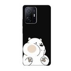 PSR aksesuar Siyah Panda Siyah Telefon Kılıfı Xiaomi Mi 11T ile uyumlu