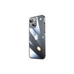 PSR aksesuar Siyah Sert PC Renkli Çerçeveli Zore Riksos Kılıf-Siyah iPhone 13 ile uyumlu