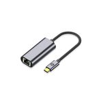 PSR aksesuar Siyah Siyah QG04 Type-C to RJ45 Ethernet Dönüştürücü Kablo 1024Mbps 22cm- ile uyumlu
