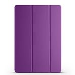 PSR Aksesuar Smart Cover Standlı 1-1 Deri Kapak | Katlanabilir Manyetik Koruma | Darbe Emici Tablet Kılıfı (Mor, Galaxy Tab S9 FE Plus)