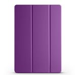 PSR Aksesuar Smart Cover Standlı 1-1 Deri Kapak | Katlanabilir Manyetik Koruma | Darbe Emici Tablet Kılıfı (Mor, Lenovo Tab P12)