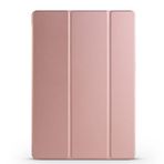 PSR Aksesuar Smart Cover Standlı 1-1 Deri Kapak | Katlanabilir Manyetik Koruma | Darbe Emici Tablet Kılıfı (Rose Gold, Lenovo Tab P12)