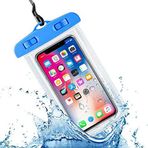 PSR Aksesuar Su Geçirmez Telefon Kılıfı - IPX8 Deniz Havuz Altı için Universal Waterproof Telefon Kılıfı | Askılı ve Dokunmatik Ekran Uyumlu (Mavi)