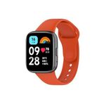 PSR aksesuar Turuncu Active Klasik Zore Kordon-Turuncu Xiaomi Redmi Watch 3 Active ile uyumlu