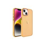 PSR aksesuar Turuncu Buzlu Sert PC Zore May Kılıf-Turuncu iPhone 14 Plus ile uyumlu