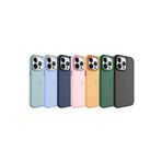 PSR aksesuar Turuncu Buzlu Sert PC Zore May Kılıf-Turuncu iPhone 14 Pro ile uyumlu