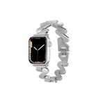 PSR aksesuar Watch 38 mm Uyumlu KRD-80 Gümüş Metal Strap Kayış Kordon