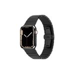 PSR aksesuar Watch 44 mm Uyumlu KRD-79 Siyah Metal Strap Kayış Kordon