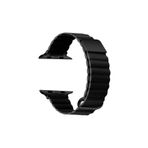 PSR aksesuar Watch 7 45 mm Uyumlu KRD-78 Siyah PU Deri Strap Kayış Kordon