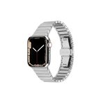 PSR aksesuar Watch 7 45 mm Uyumlu KRD-79 Gümüş Metal Strap Kayış Kordon