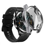 PSR Aksesuar Watch Guard 02 Ekran Koruyucu | Akıllı Saat Ekran Koruyucu | Smart Watch Kırılmaz Cam (Gümüş, Huawei GT2 46mm)