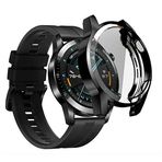 PSR Aksesuar Watch Guard 02 Ekran Koruyucu | Akıllı Saat Ekran Koruyucu | Smart Watch Kırılmaz Cam (Siyah, Huawei GT2 46mm)