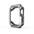 PSR Aksesuar Watch Guard 08 Ekran Koruyucu | Sert PC + Silikon Koruyucu | Smart Watch Kırılmaz Cam (Füme, Watch 38mm)