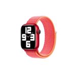 PSR aksesuar Watch Ultra 49 mm Uyumlu KRD-03 Stripe Red Hasır Strap Kayış Kordon